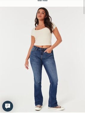 Hollister Women's CURVY MID-RISE BOOT HOLLISTER CLASSIC STRETCH